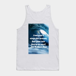 Learn to Surf Waves Quote Tank Top